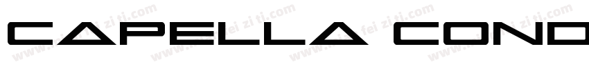 Capella Condensed Bold字体转换
